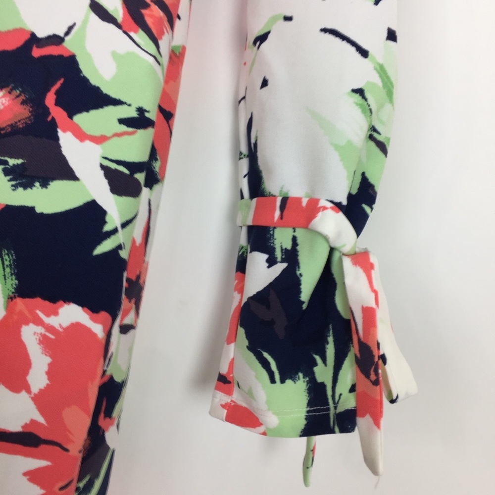 Nine West Long Sleeve Puff Printed T-Shirt Dress - Picture 8 of 8